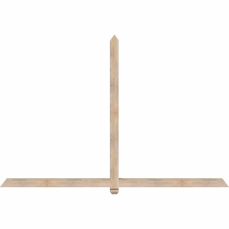 Ekena Millwork Eugene Smooth Timber Gable Bracket, Douglas Fir, 96"W x 64"H x 3 1/2"D x 3 1/2"F, 16/12 Pitch GBW096X64X0404EUG00SDF
